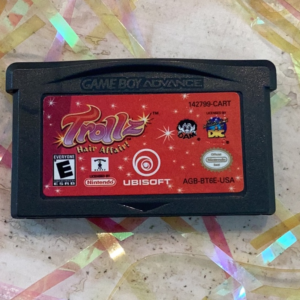 Trollz Hair Affair Gameboy Advance Game Nintendo Game Boy Authentic GBA